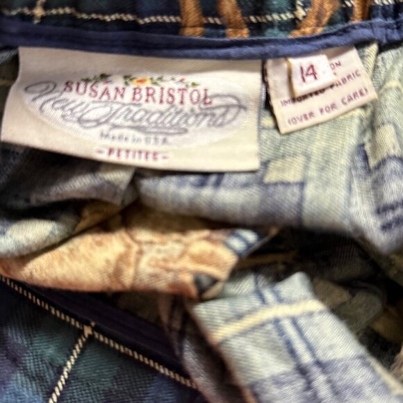 Susan Bristol Petite Skirt SZ 14 Horses Countryside KY Bluegrass - Picture 5 of 9